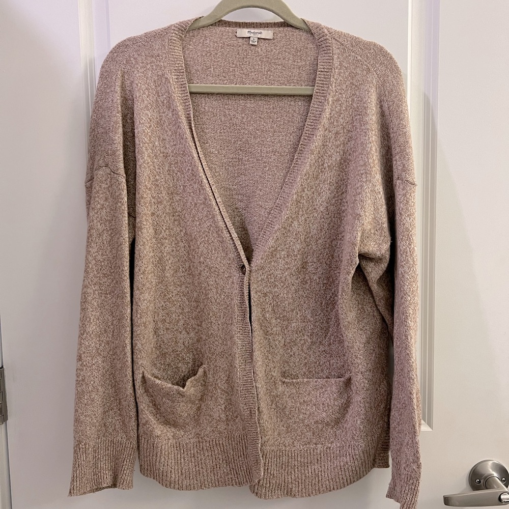 Madewell cardigan in a light brown/beige